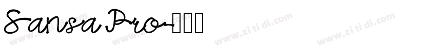 Sansa Pro字体转换 Sansa Pro字体转换